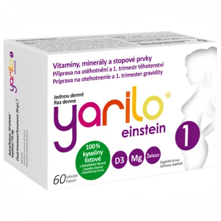 YARILO Einstein príprava na tehotenstvo a 1. trimester 60 kapsúl
