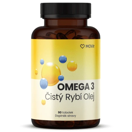 MOVit Omega 3 čistý rybí olej 90 kapsula