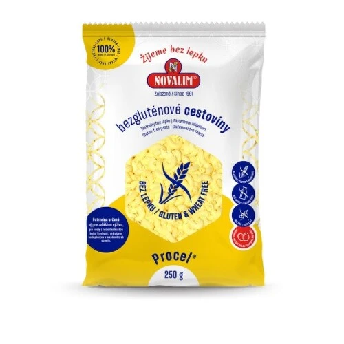 NOVALIM Bezlepkové cestoviny kolienka malé 250 g