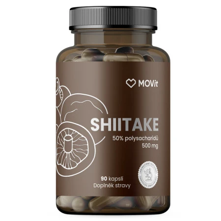 MOVit Shiitake 50% polysacharidov 500 mg 90 kapsúl