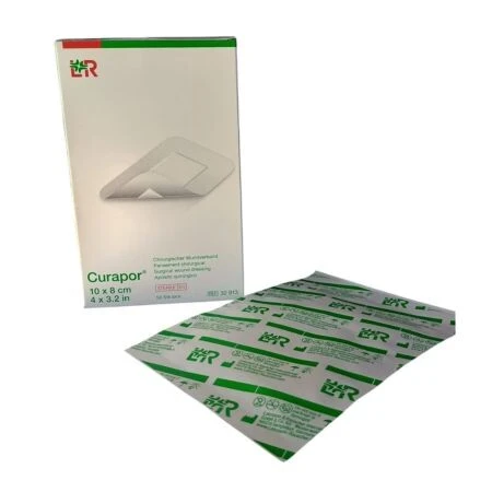 CURAPOR KRYTIE NA RANY S VANKÚŠIKOM 10x8 cm chirurgické, samolepiace, sterilné 1 ks