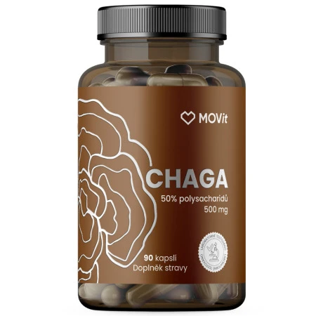 MOVit Chaga 50% polysacharidov 500 mg 90 kapsúl