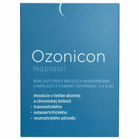 Ozonicon náplasti proti bolesti s mikroprúdmi 6 x 8 cm 1 x 4 ks