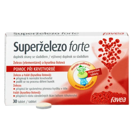 FAVEA Superželezo forte 30 tabliet