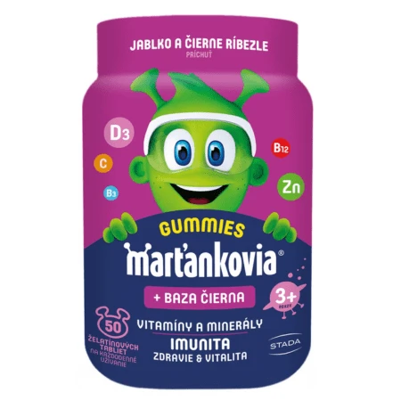 WALMARK Marťankovia gummy vitamíny s bazou čiernou 50 ks