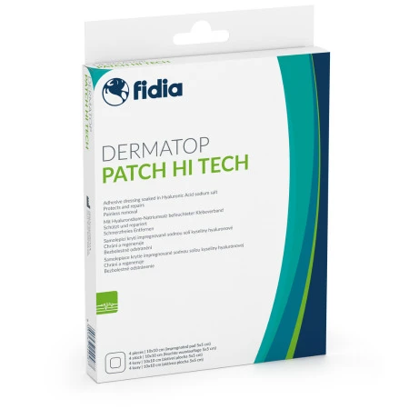 DERMATOP Patch hi tech samolepiace krytie na rany 10x10 cm 1 x 4 ks