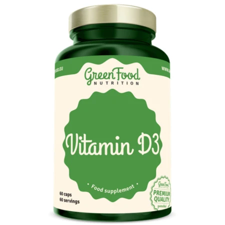 GREENFOOD Vitamín D3 60 kapsúl