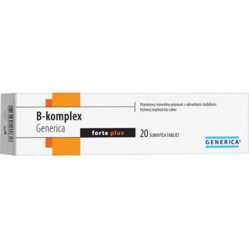 GENERICA B-komplex forte plus 20 šumivých tabliet