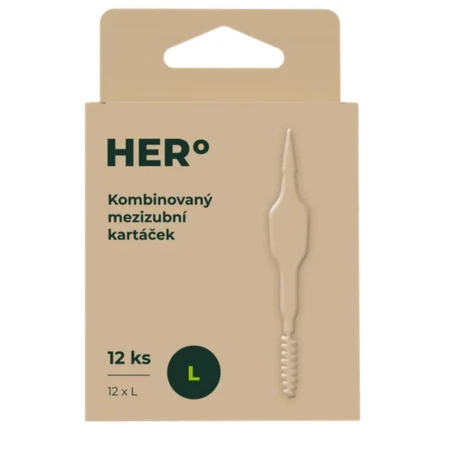 HERBADENT HERo medzizubná kefka kombinovaná L 1 x 12 ks