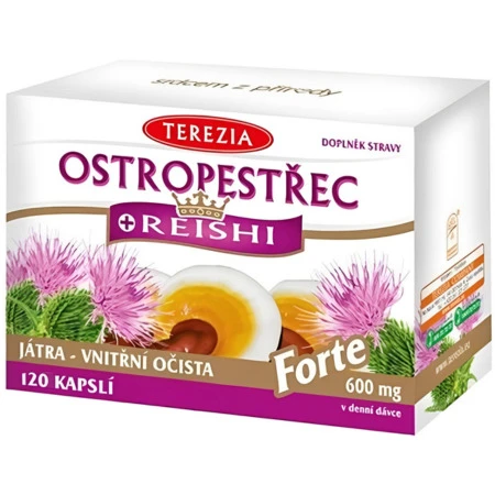 TEREZIA Pestrec a reishi forte 120 kapsúl