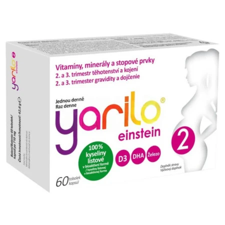 YARILO Einstein 2,3 trimester tehotenstva a dojčenie 60 kapsúl