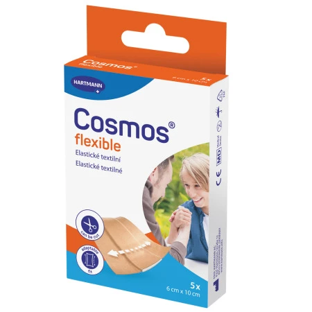 COSMOS Flexible elastická textilná náplasť na rany inovácia 2025 1 x 5 ks
