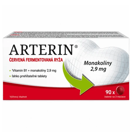 ARTERIN Červená fermentovaná ryža 90 tabliet - balenie 2 ks