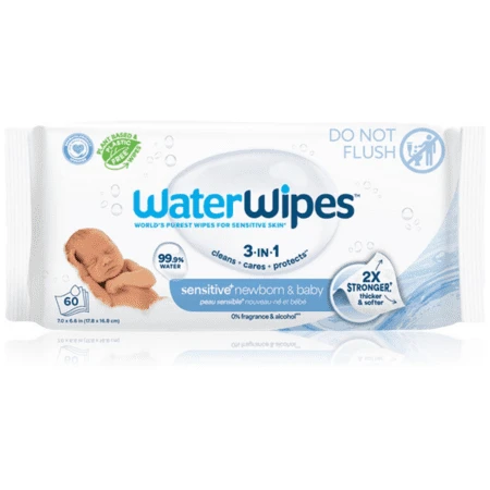 WATERWIPES 100% bio odbúrateľné obrúsky 60 ks