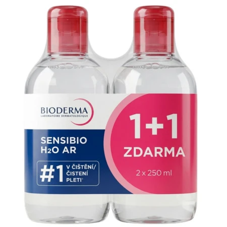 BIODERMA Sensibio H2O AR festival micelárna pleťová voda na citlivú pleť 1+1 zdarma 2 x 250 ml