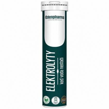 EDENPharma ELEKTROLYTY šumivé tablety príchuť pomaranč 20 ks