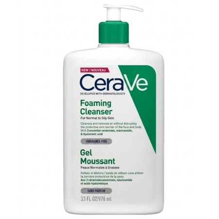 CERAVE Čistiaci penivý gél na tvár a telo 976 ml