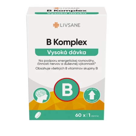 LIVSANE B-komplex vysoká dávka 60 tabliet