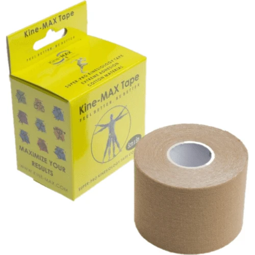 KINE-MAX Super-Pro cotton kinesiology tape bežová 5 cm x 5 m 1 kus