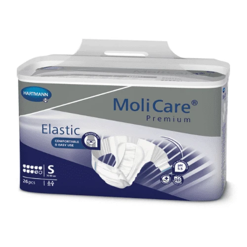 MOLICARE Premium elastic 9 kvapiek S plienkové nohavičky zalepovacie 26 ks
