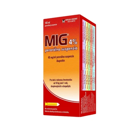 Mig-400 Perorálna suspenzia 4% fľ.pet jantárová+perorál. striek. 100 ml