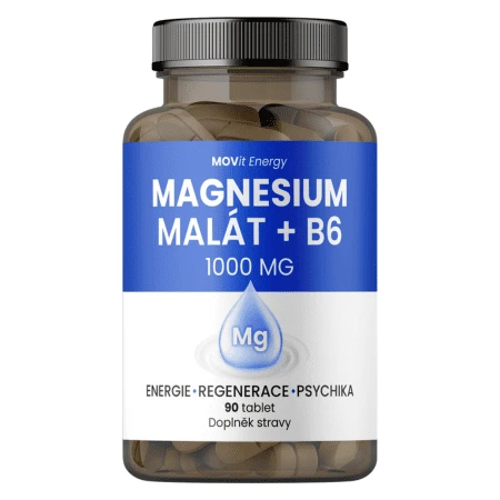 MOVit Magnesium malát 1000 mg + B6 90 kapsúl