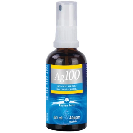 PHARMA ACTIV Koloidné striebro Ag100 sprej hustota 40ppm inov.2026 50 ml