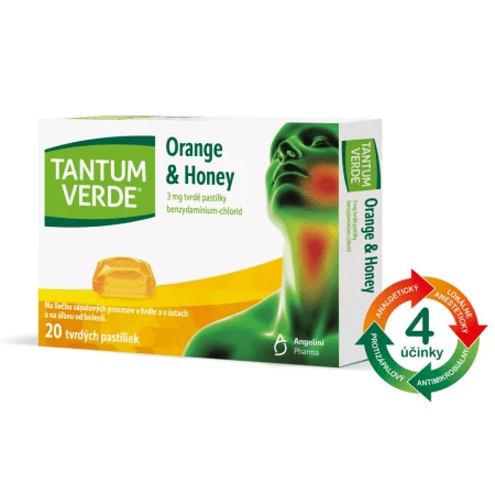 TANTUM VERDE Orange & honey 20 pastiliek
