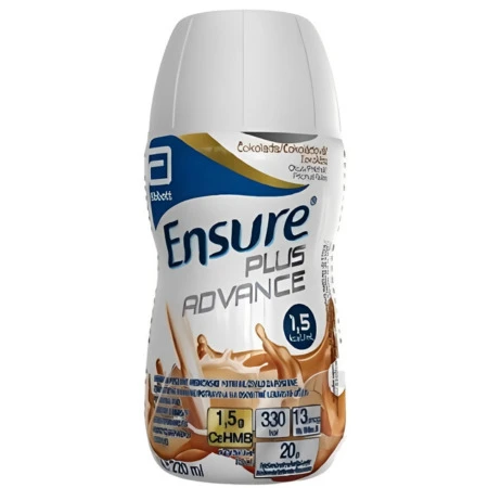 ENSURE Plus advance čokoládová príchuť 24 x 220 ml