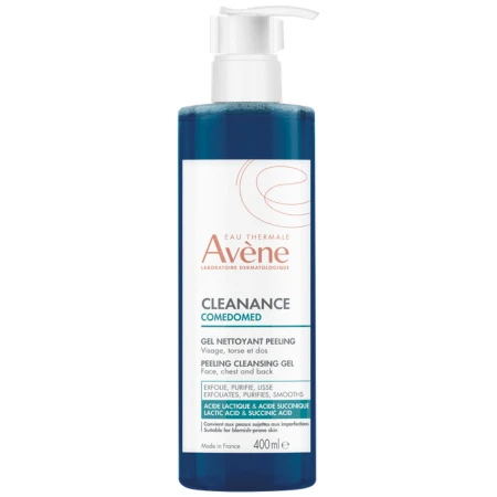 AVENE Cleanance comedomed peelingový čistiaci gél 400 ml