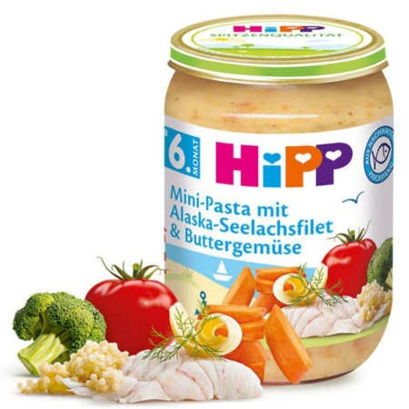 HiPP Príkrm mini cestoviny s al.treskou v zelenine od ukonč. 5 mesiaca 190 g