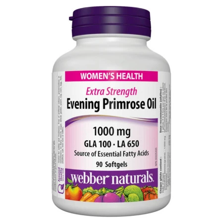 WEBBER NATURALS Púpalka večerná extra silná 1000 mg GLA+LA 1000 mg 90 kapsúl