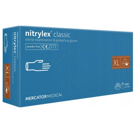 MERCATOR Nitrylex classic nitrilové rukavice veľ.XL modré 100 ks