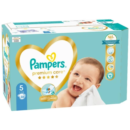 PAMPERS Premium care 5 mega box 11-16 kg 88 ks