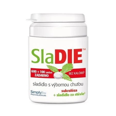 SLADIE Sladidlo 600 + 100 tabliet zadarmo