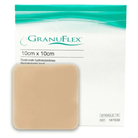 GRANUFLEX hydrokoloidný obväz 10 x 10 cm 10 ks