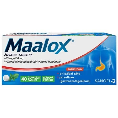 MAALOX 40 žuvacích tabliet