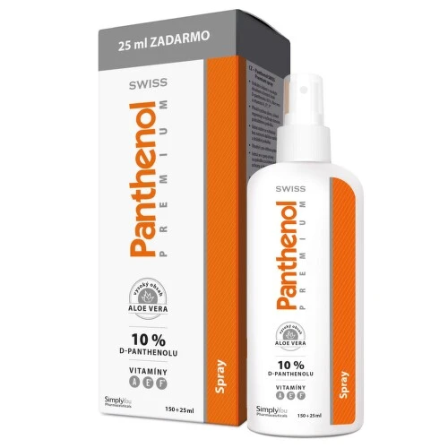 SWISS Panthenol premium sprej s aloe vera 150 + 25 ml