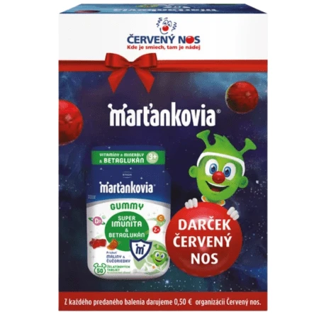 WALMARK Stada marťankovia gummy super imunita & betaglukán príchuť malina a čučoriedka 1 x 1 set