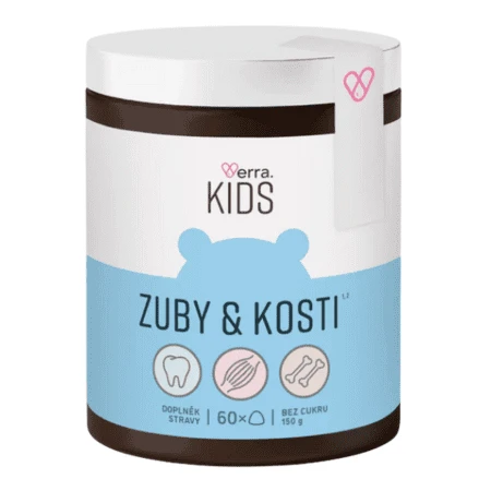 VERRA Kids kosti & zuby 60 žuvacích pastiliek