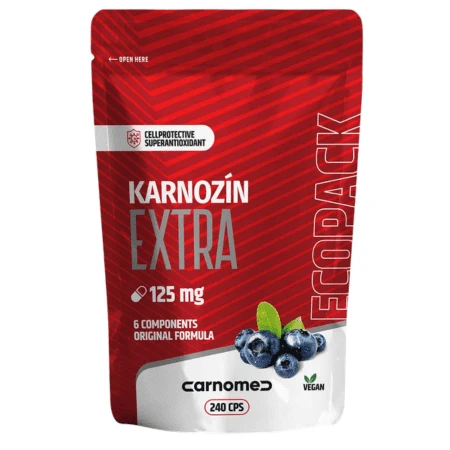 CARNOMED Karnozín extra 125 mg ecopack 240 kapsúl