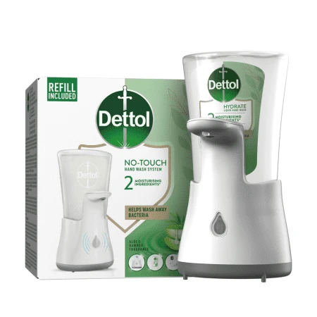 DETTOL Bezdotykový dávkovač mydla Aloe vera a vitamín E 250 ml