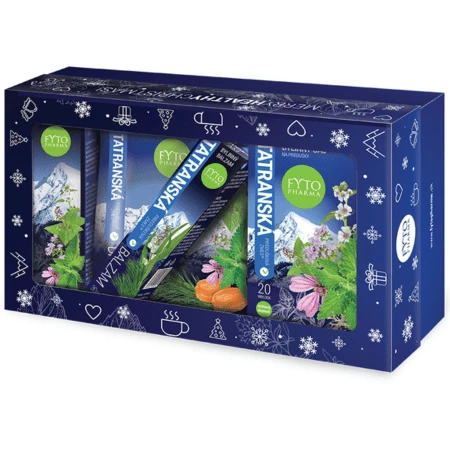 FYTO Tatranská priedušková zmes čaj + sirup + balzam + cukríky vianočný set
