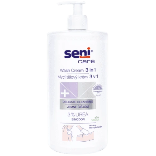 SENI Care umývacia emulzia 3v1 3% urey 1000 ml