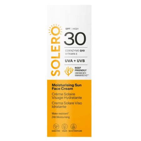 SOLERO Hydratačný opaľovací krém na tvár SPF30 50 ml
