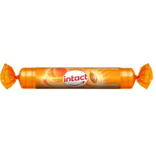 INTACT rolka hroznový cukor s vitamínom C marhuľa 40 g
