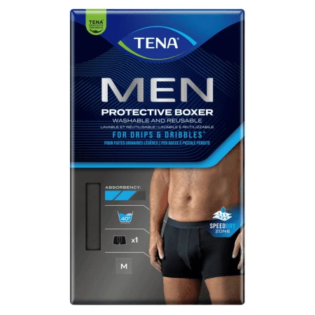 TENA Men protective boxer black M 1 ks