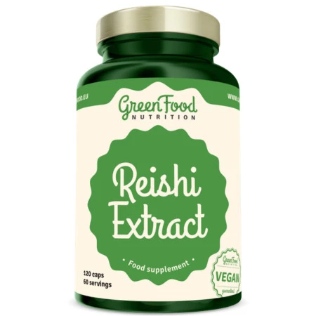 GREENFOOD Reishi extract funkčné huby 120 kapsúl