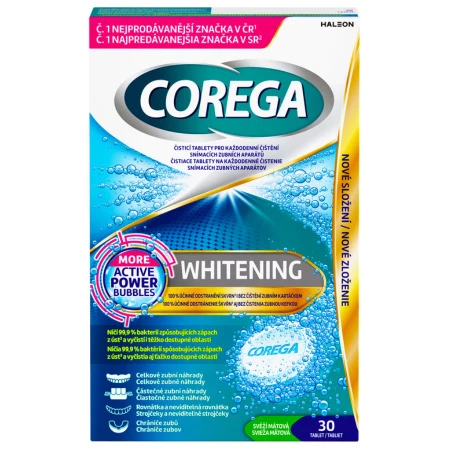 COREGA Whitening čistiace tablety 30 ks