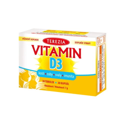 TEREZIA Vitamín D3 1000 IU 30 kapsúl